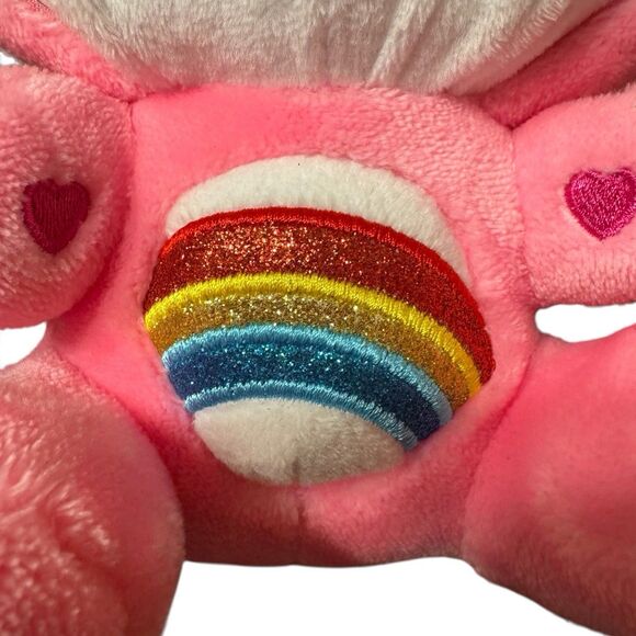 HELLO KITTY x CARE BEARS Collab Cheer Bear 9” Sanrio Plush NWOT Y2K Rainbow - Picture 5 of 6